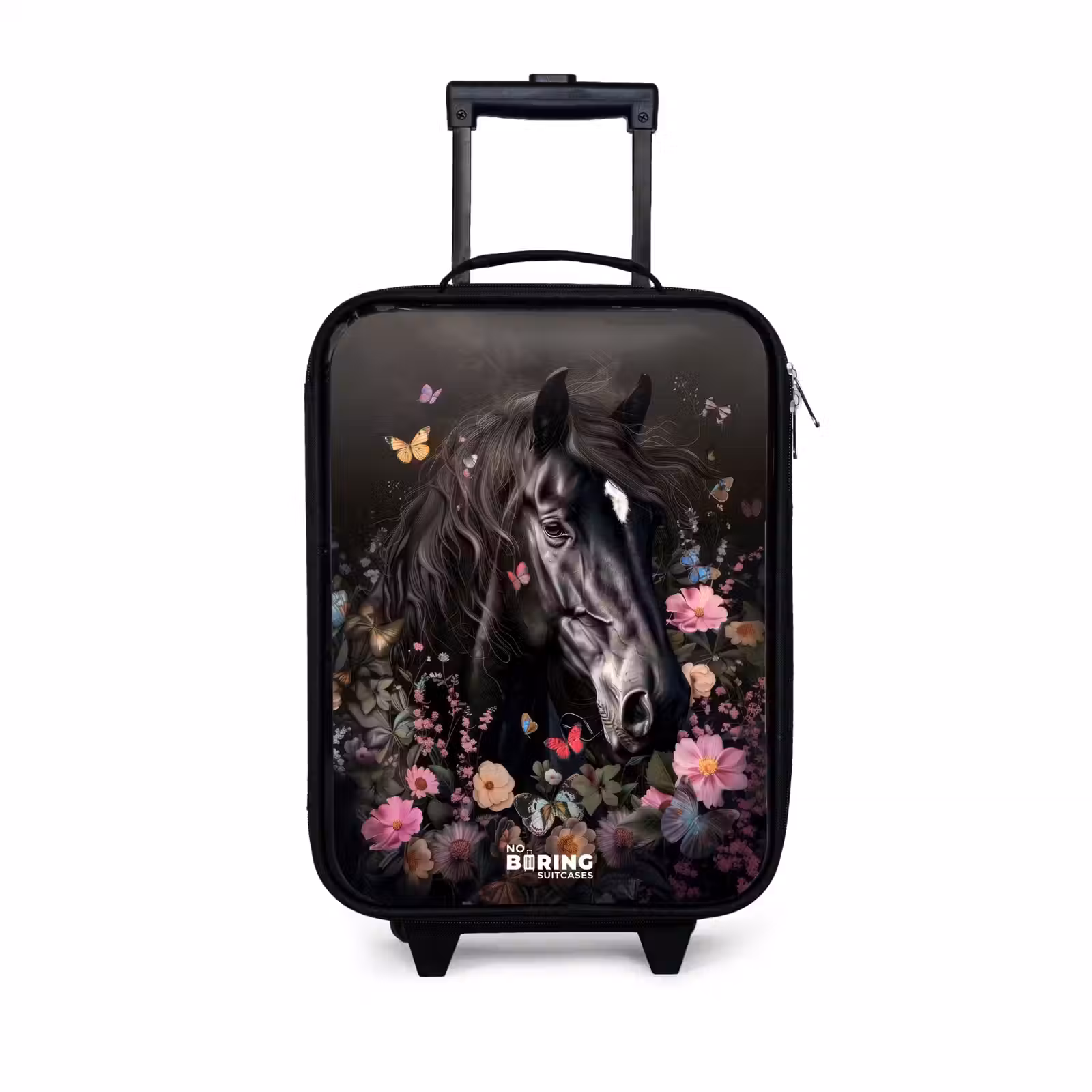 Children's suitcase - Black horse in bloom — 1