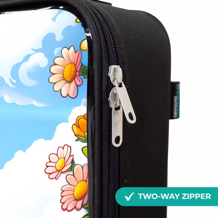 Children's suitcase - Cute bee among flowers — 5