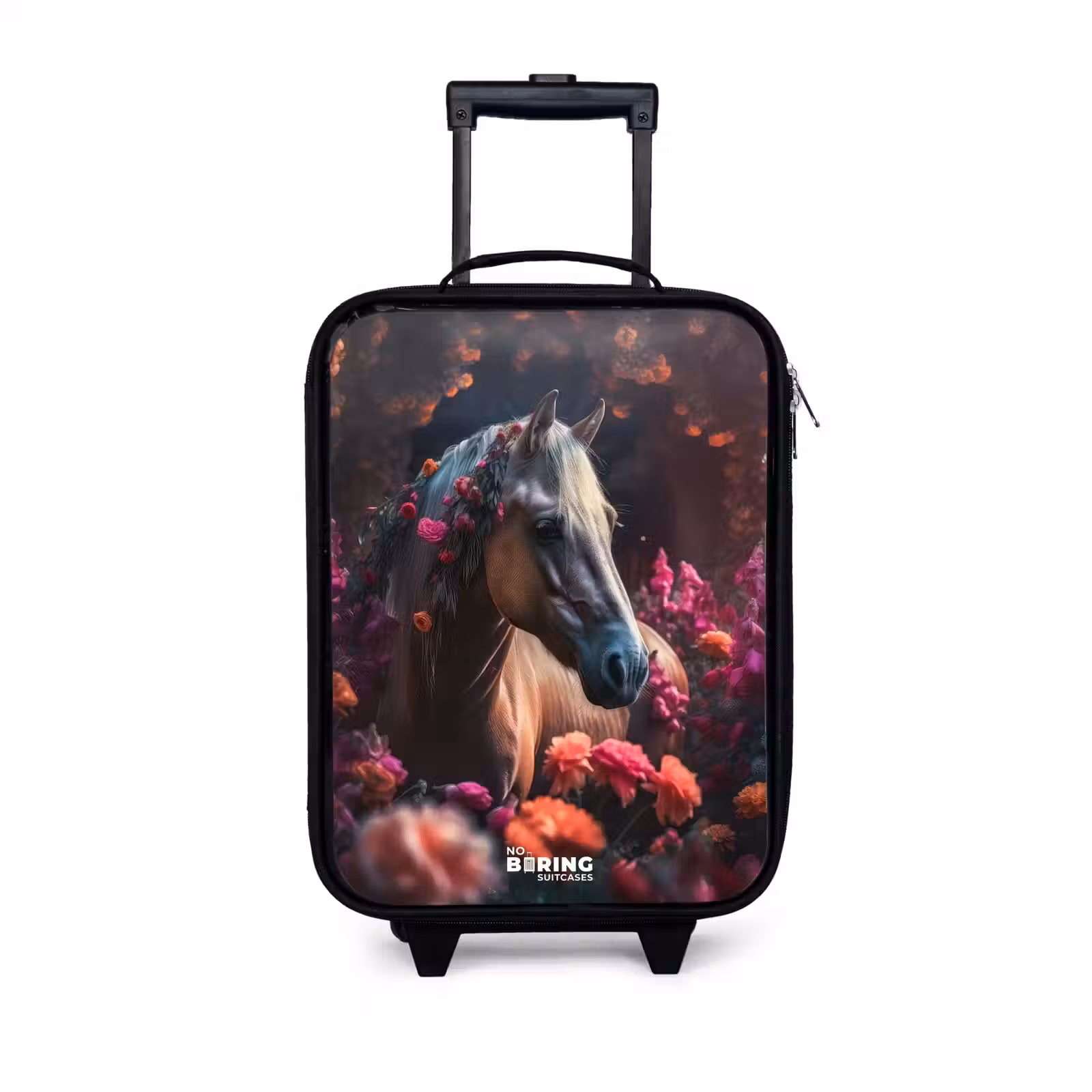 Children's suitcase - Golden brown horse among flowers — 1