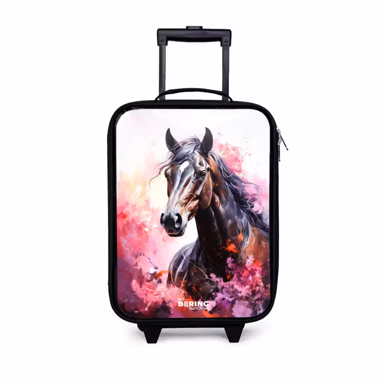 Children's suitcase - Watercolor horse in color explosion — 1