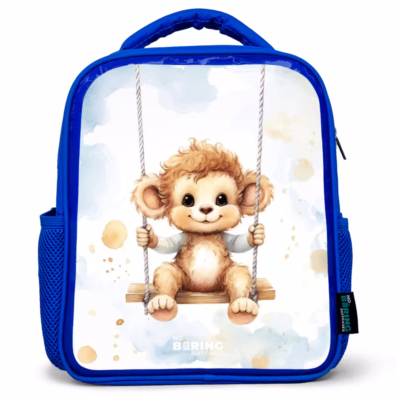 Kids backpack - Blue - Axel monkey — 1
