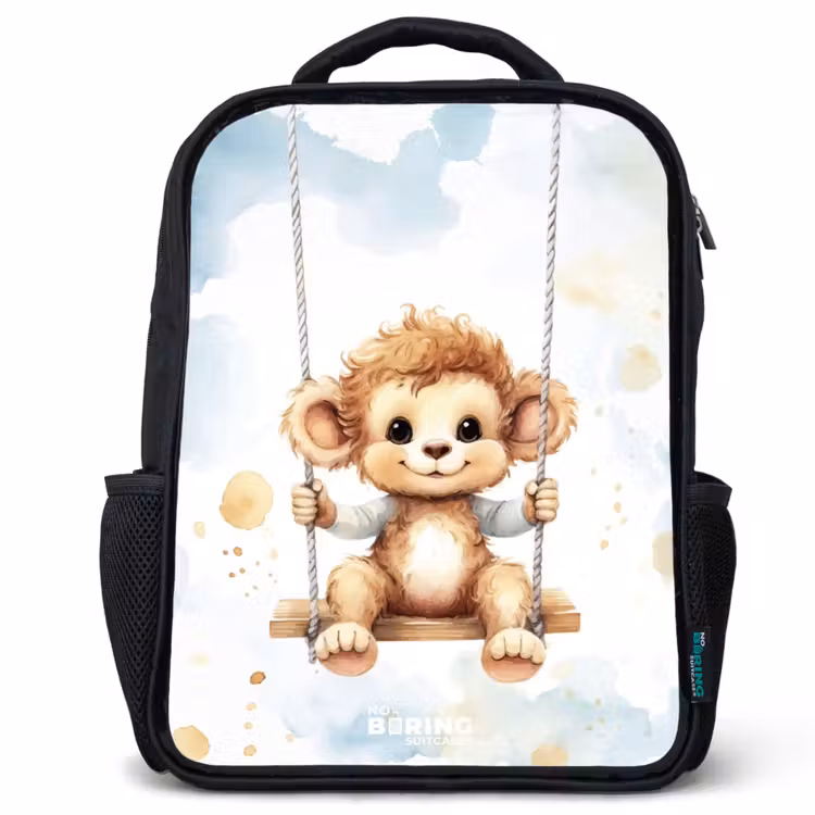 Kids backpack - Black - Axel monkey — 1