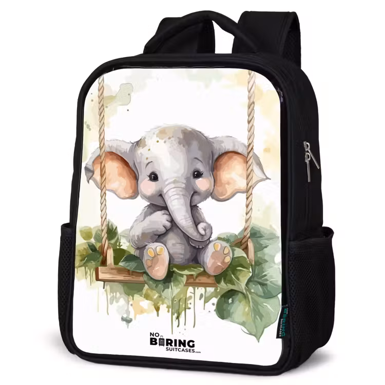 Kids backpack - Black - Onno elephant — 4