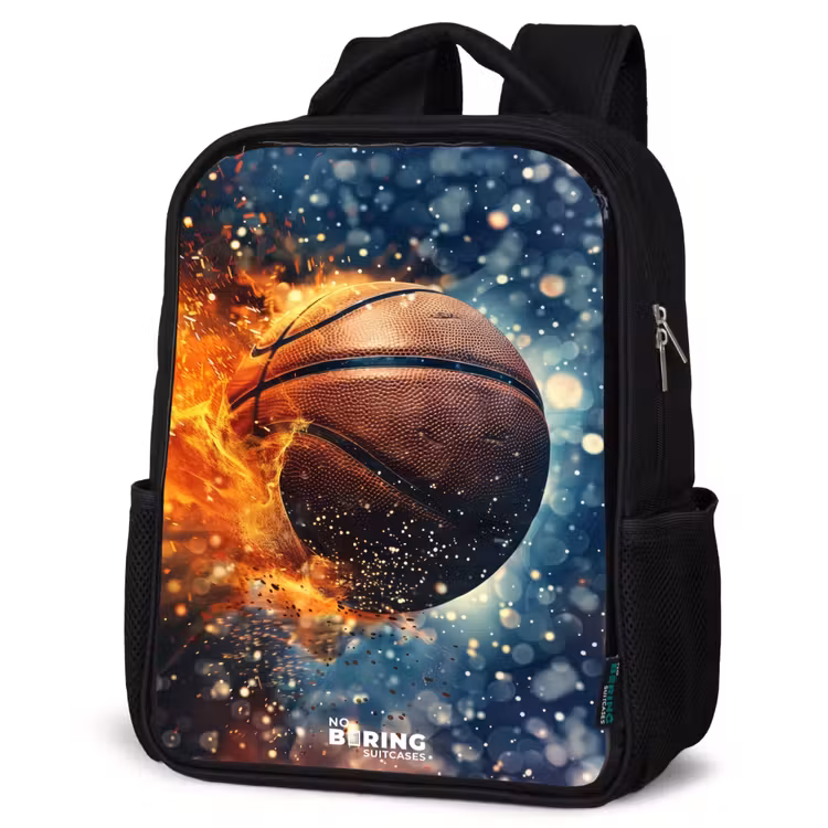 Kids backpack - Black - Vibrant basketball — 4