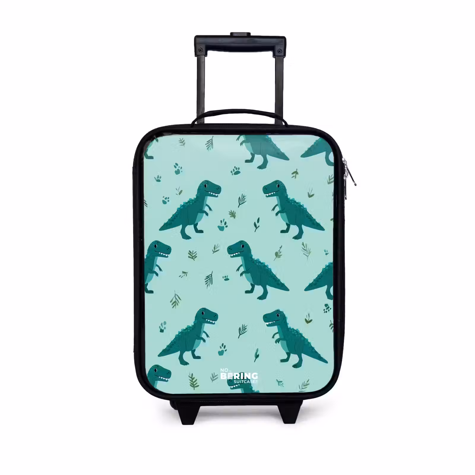 Children's suitcase - Friendly T. rex between tracks — 1
