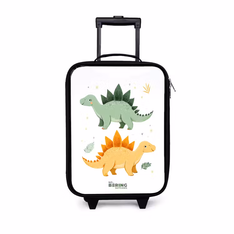 Children's suitcase - Cheerful stegosaurus friends — 1