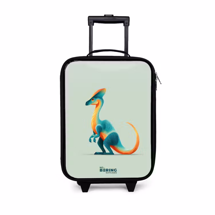 Children's suitcase - Elegant dino with comb — 1