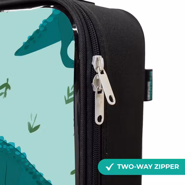 Children's suitcase - Friendly T. rex between tracks — 5