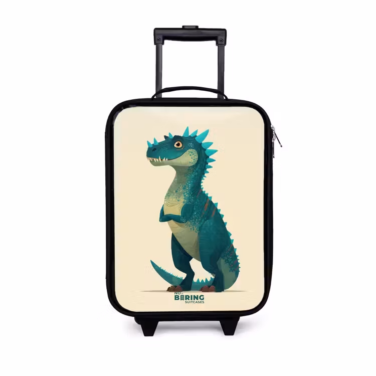 Children's suitcase - Spiky dino with friendly look — 1