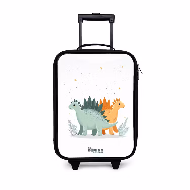 Children's suitcase - Stegosaurus duo under shower of stars — 1