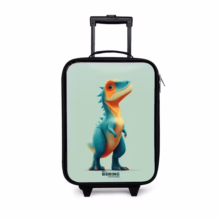 Children's suitcase - Tough dino with big eyes — 1