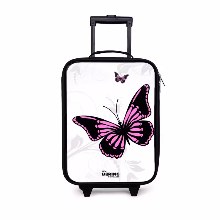 Children's suitcase - Magenta monarch — 1