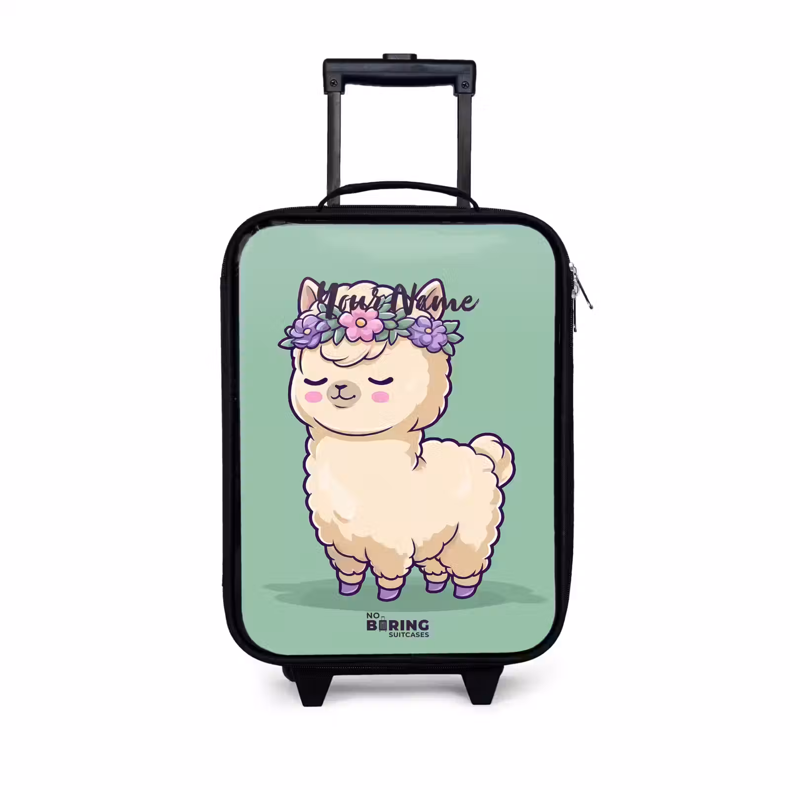 Children's suitcase - Kawai - Alpaca - Green — 1