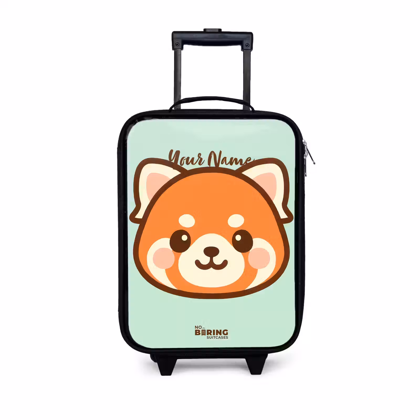 Children's suitcase - Kawai - Red panda - Green — 1