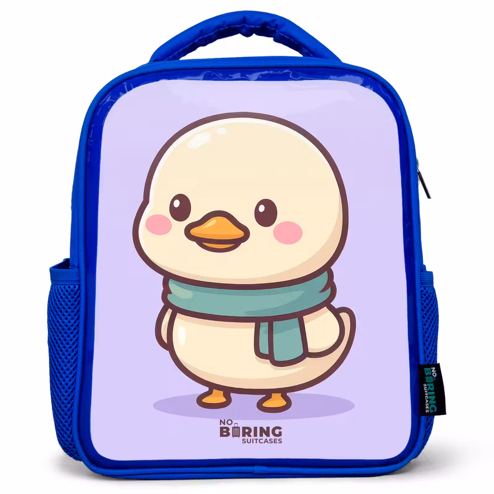 Kids backpack - Blue - Kawai - Duck - Scarf — 1