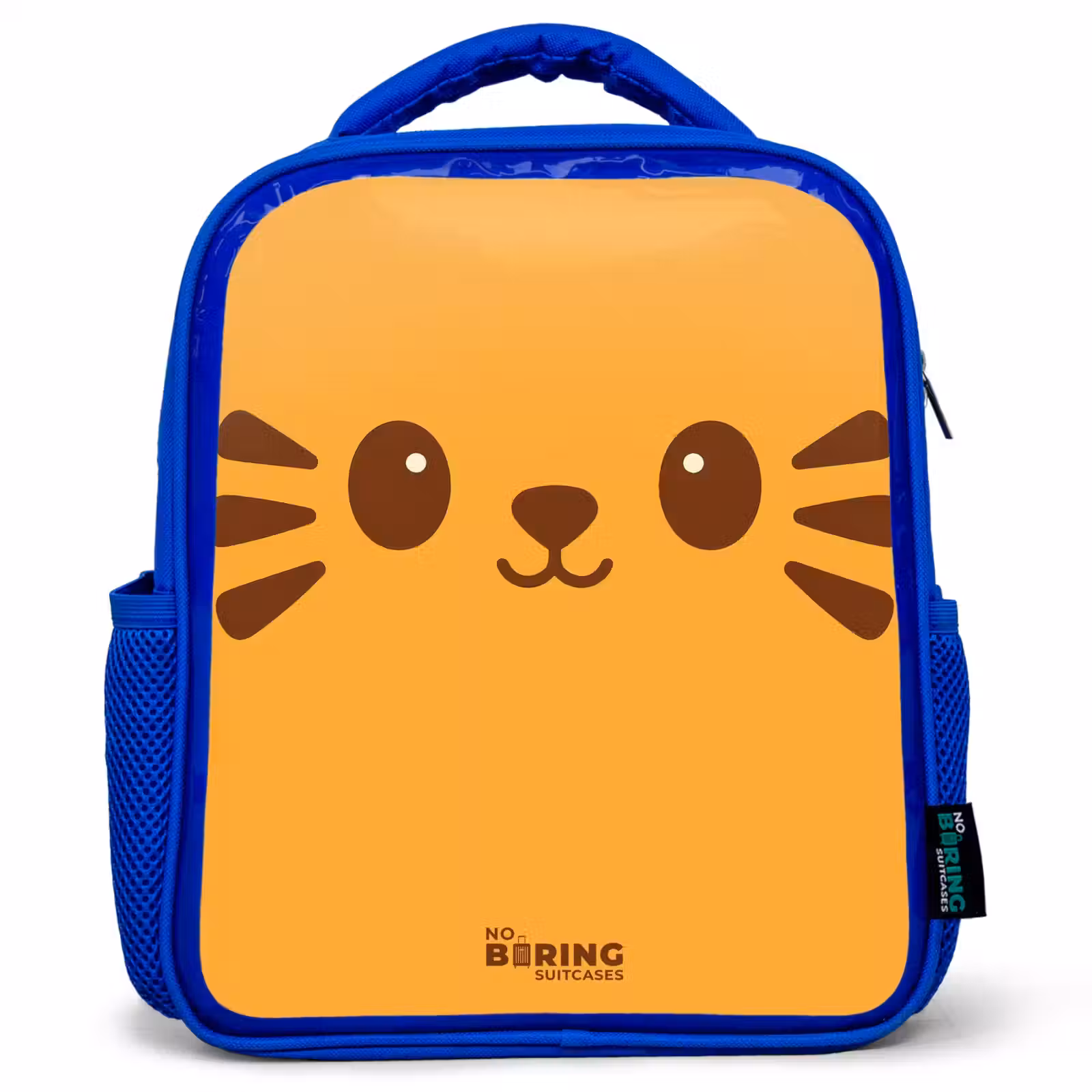 Kids backpack - Blue - Kawai - Tiger - Orange — 1