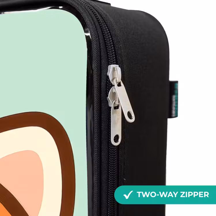Children's suitcase - Kawai - Red panda - Green — 5