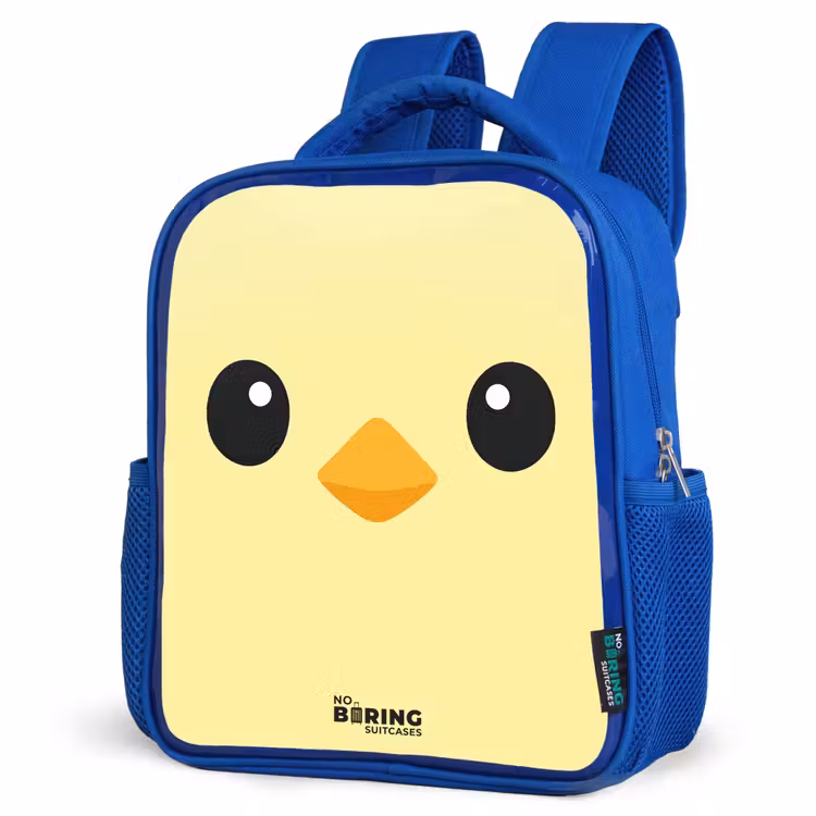 Kids backpack - Blue - Kawai - Chick - Yellow — 3