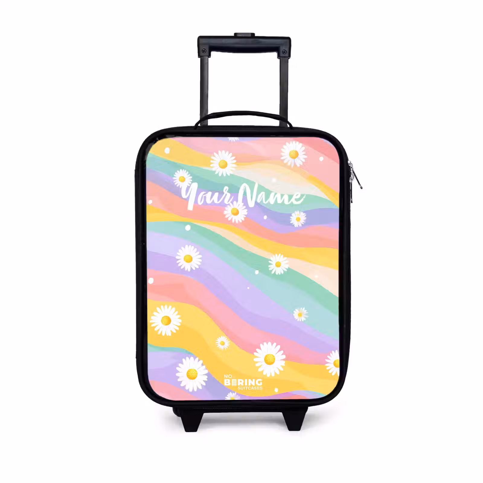Children's suitcase - Daisies on rainbow background — 1