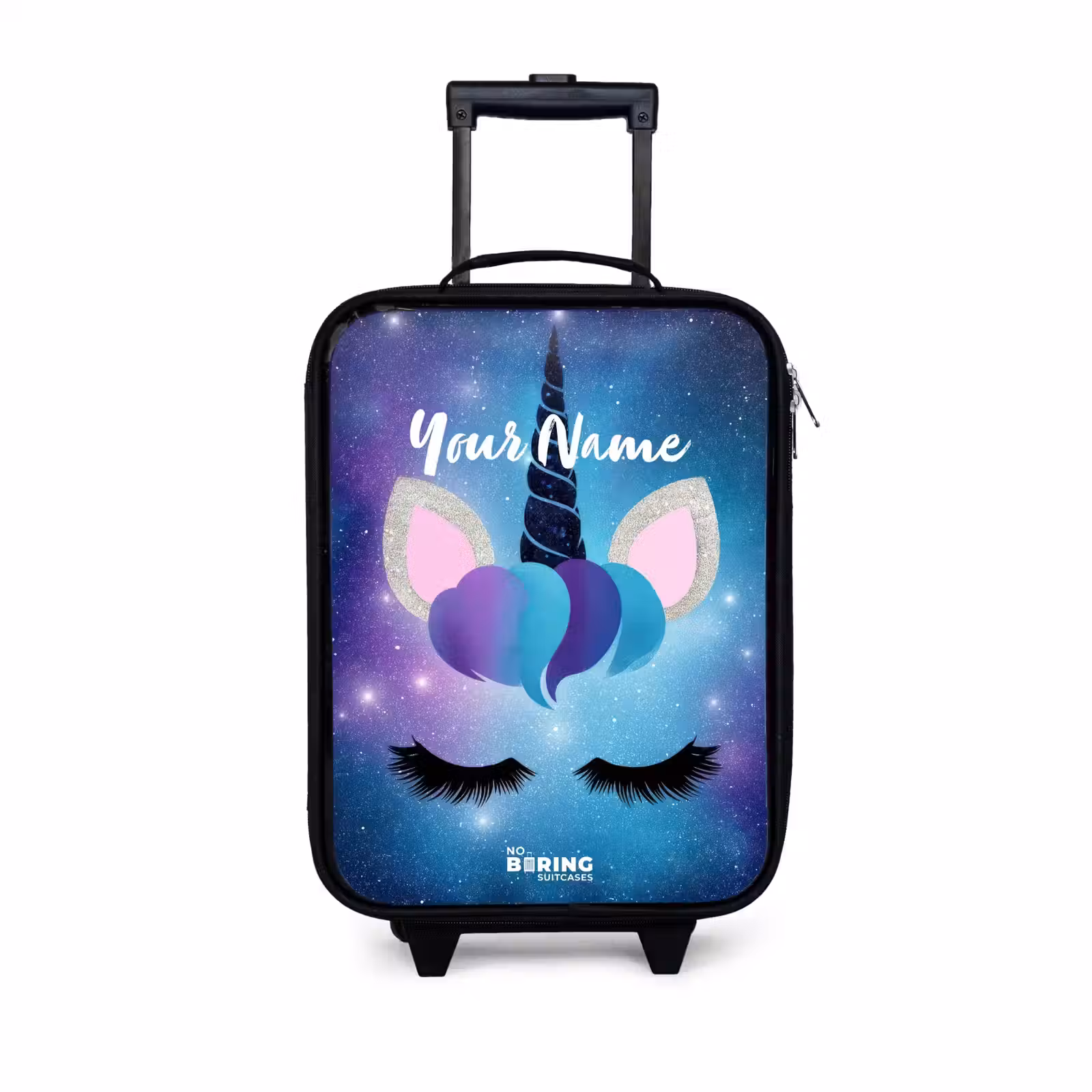 Children's suitcase - Unicorn on a starry sky background — 1