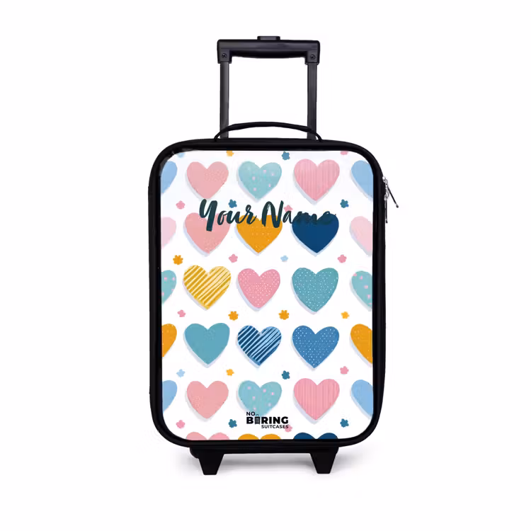 Children's suitcase - Heart pattern — 1