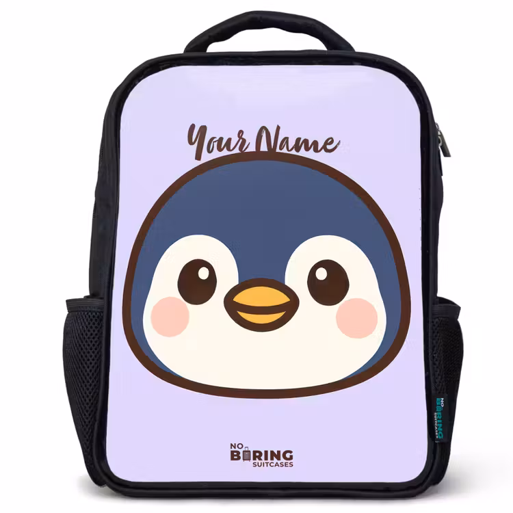 Kids backpack - Black - Penguin — 1