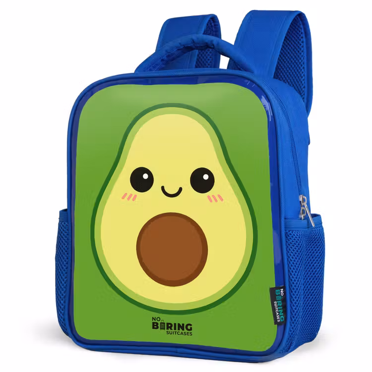Kids backpack - Blue - Kawai - Avocado - Green — 3