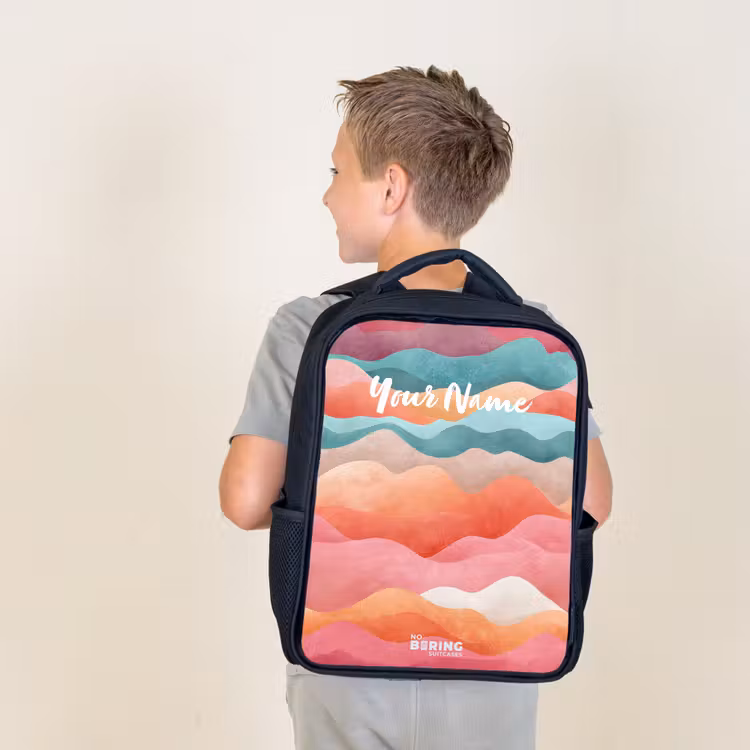 Kids backpack - Abstract waves — 2