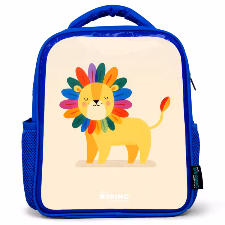 Kids backpack - Blue - Lion - Mane - Colorful — 1
