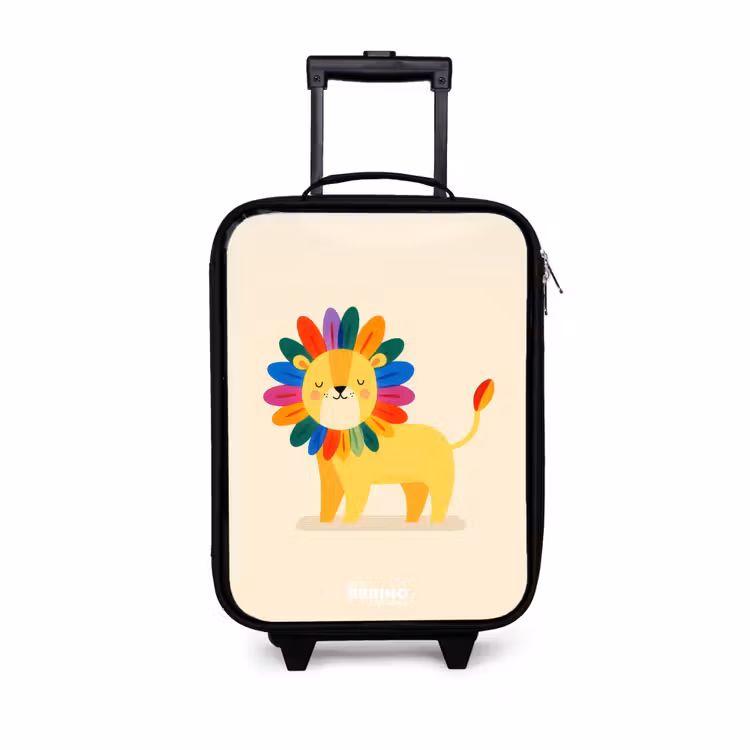 Children's suitcase - Lion - Mane - Colorful — 1