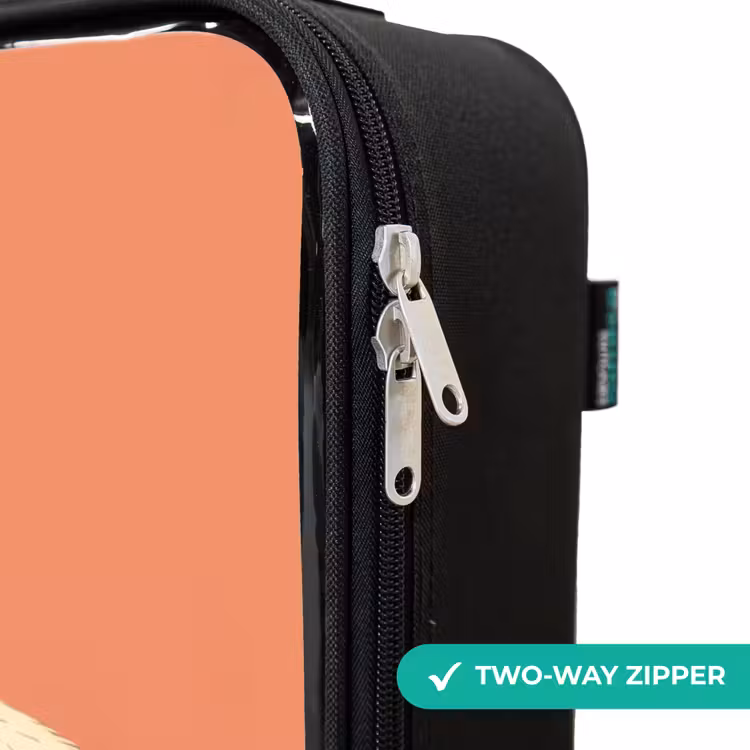 Children's suitcase - Panda - Sleeping - Orange — 5