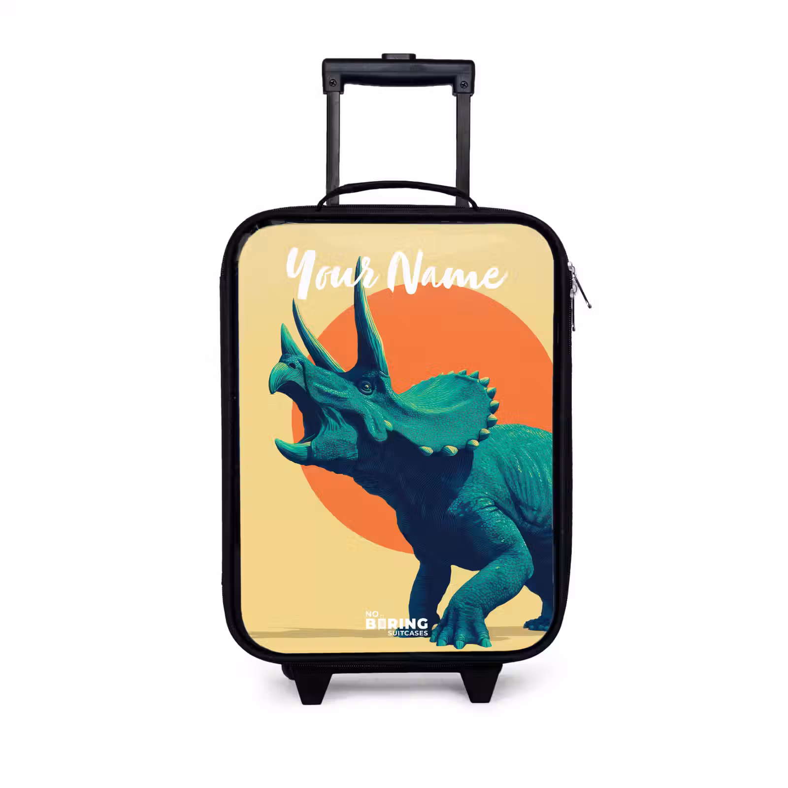 Children's suitcase with name - Dino - Triceratops - Animal — 1