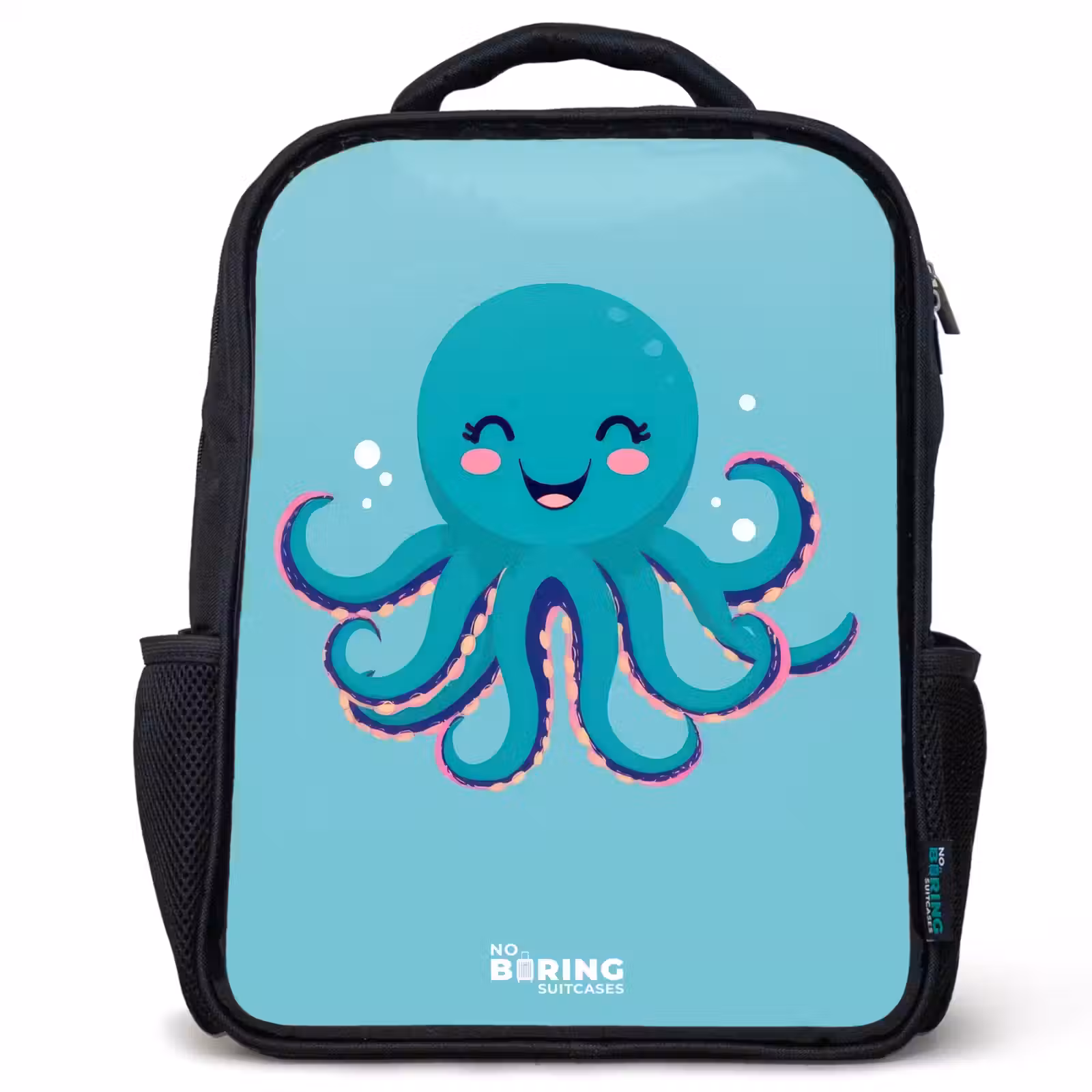 Kids backpack - Black - Octopus - Water - Blue — 1