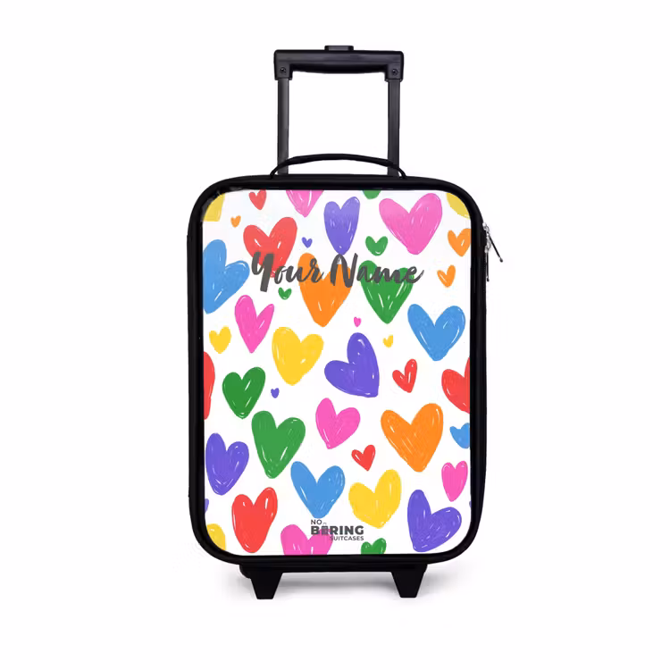 Children's suitcase - Colored hearts — 1