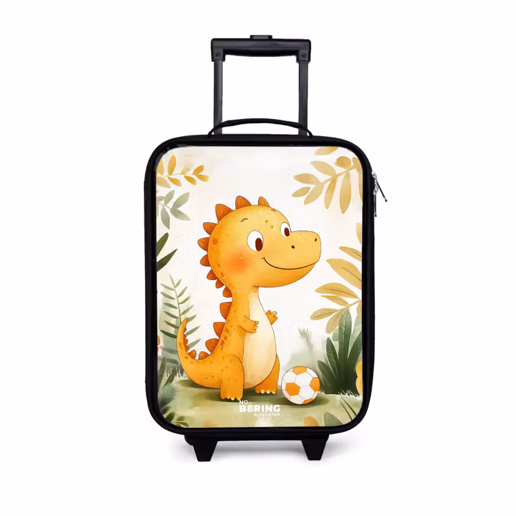 Children's suitcase - Dino - Football - Orange — 1