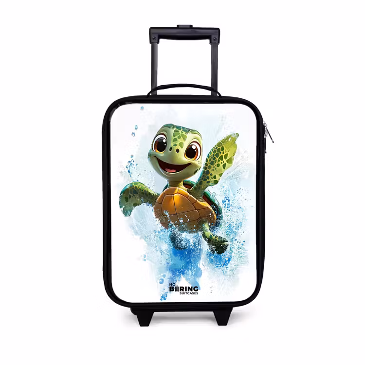 Children's suitcase - Turtle - Water - Green — 1
