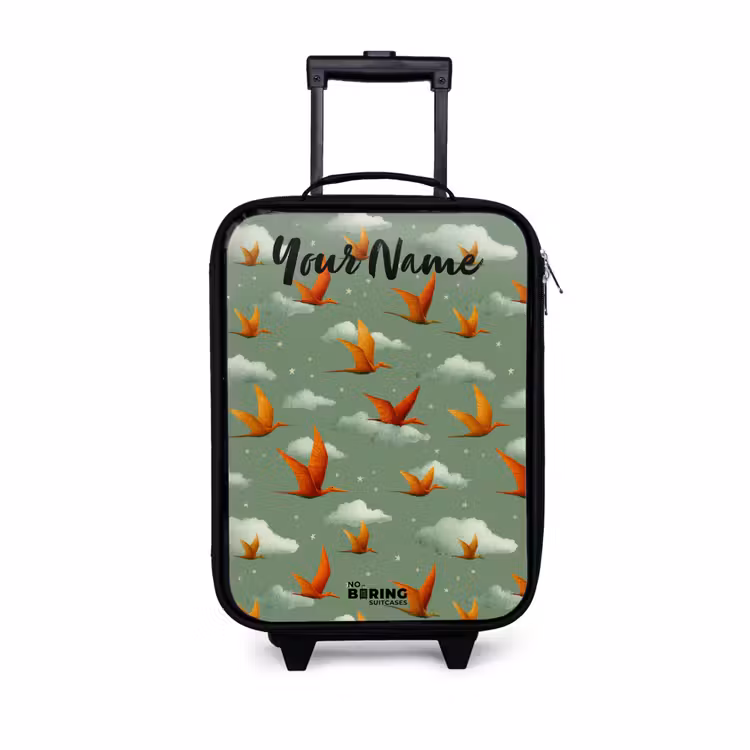 Children's suitcase with name - Pattern - Dino - Pterosaurs — 1