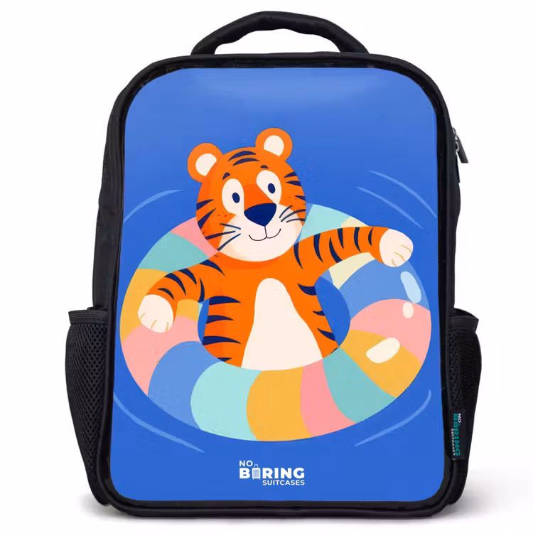 Kids backpack - Black - Tiger - Swimming Band - Water — 1