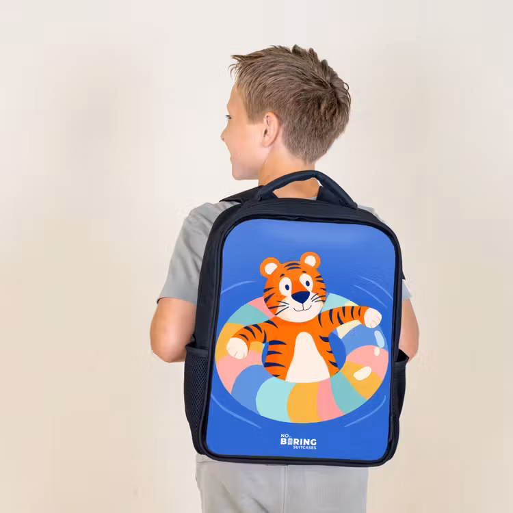 Kids backpack - Black - Tiger - Swimming Band - Water — 2