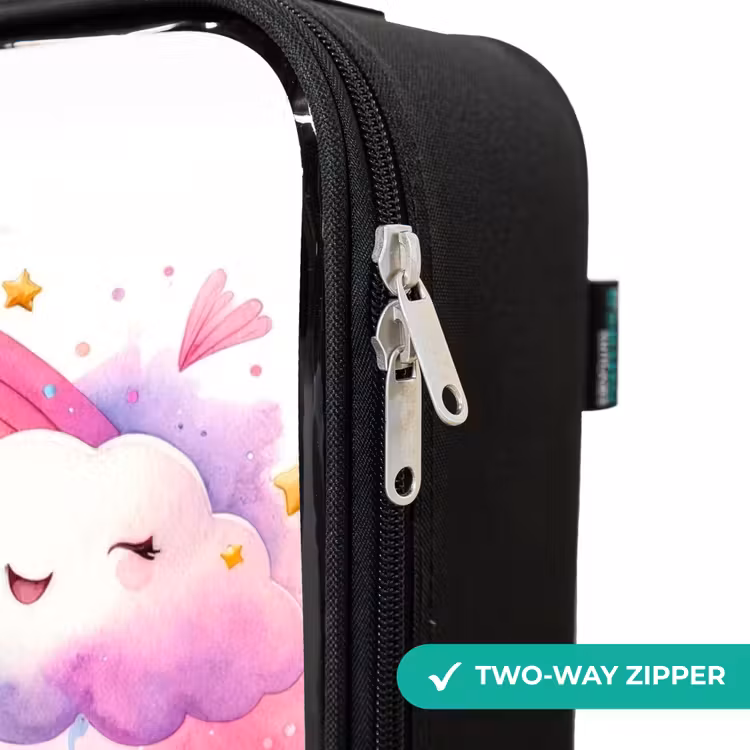 Children's suitcase - Princess on a unicorn by a rainbow — 5