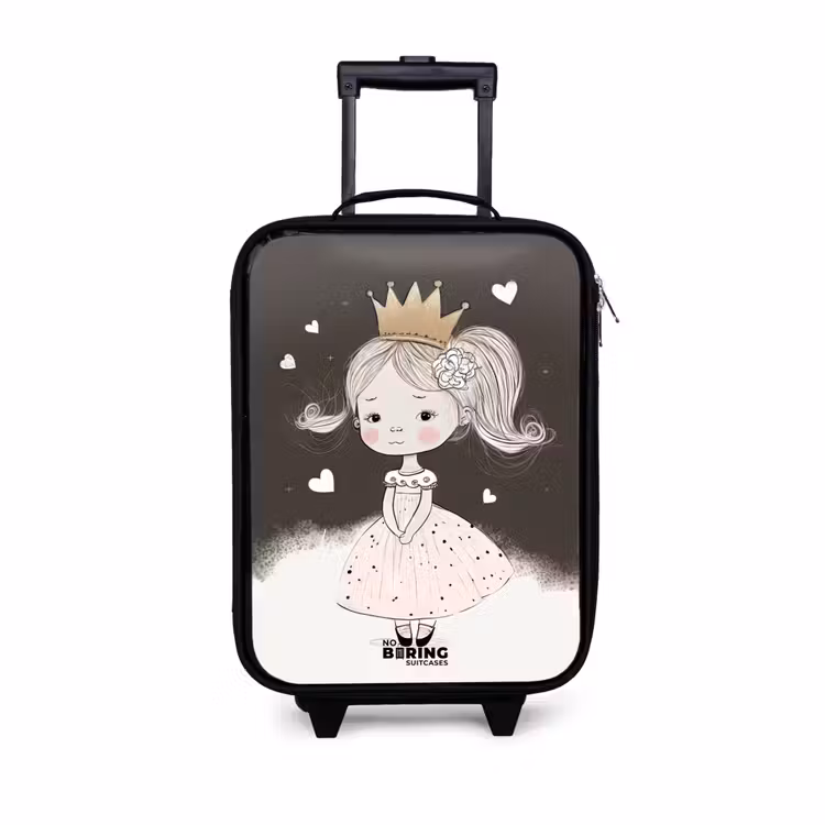 Children's suitcase - Shy princess with flower — 1