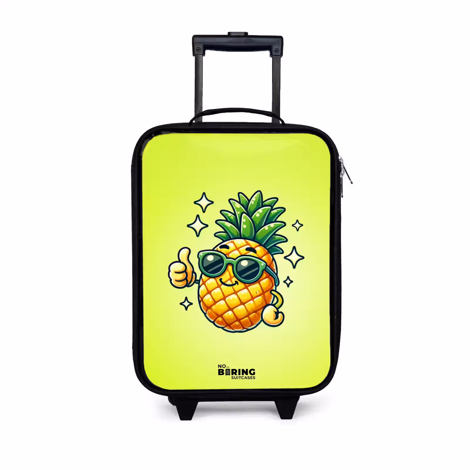 Children's suitcase - Happy pineapple with green background — 1