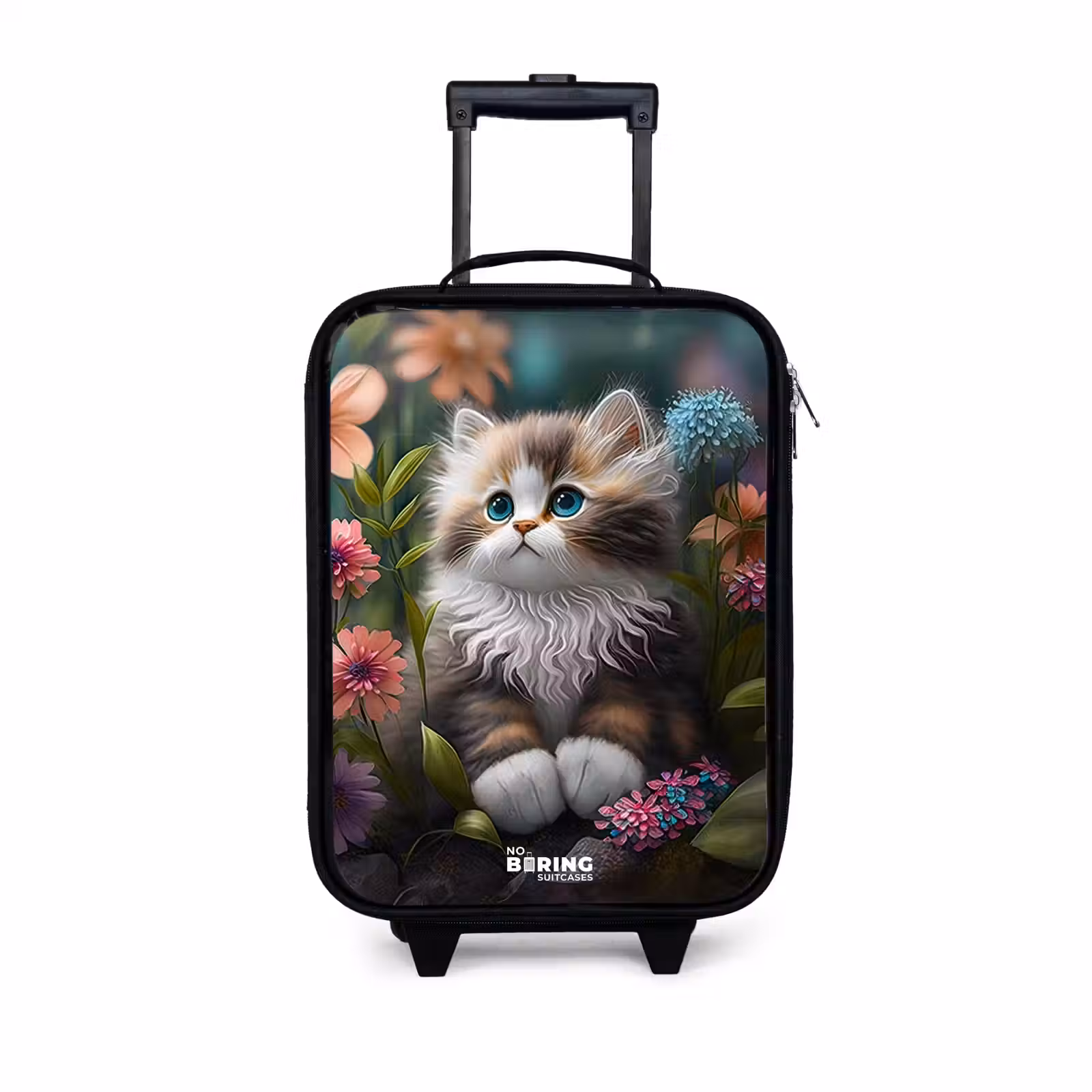 Children's suitcase - Kitten among flowers — 1