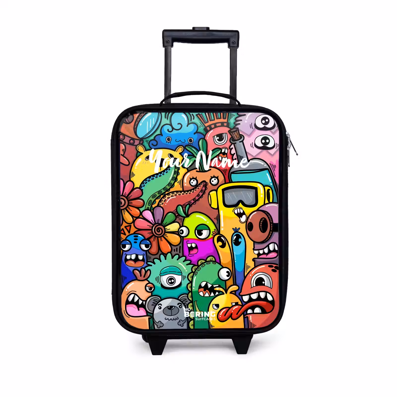 Children's suitcase - Expressive and busy pattern with samples — 1