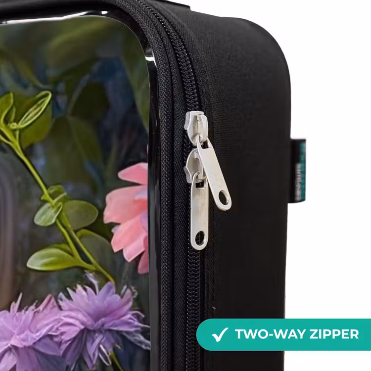 Children's suitcase - Kitten hiding behind flowers — 5