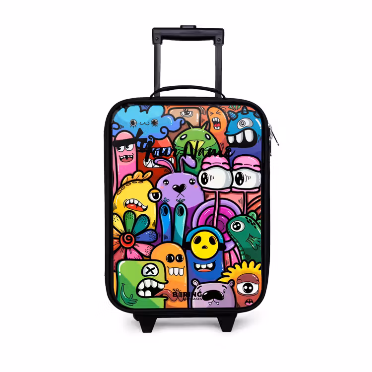 Children's suitcase - Funny colorful monsters — 1