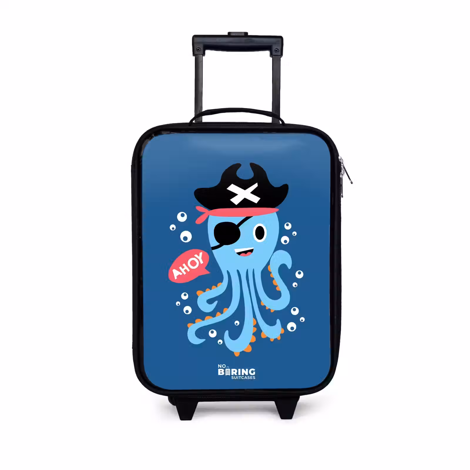 Children's suitcase - Pirate octopus with a hat — 1