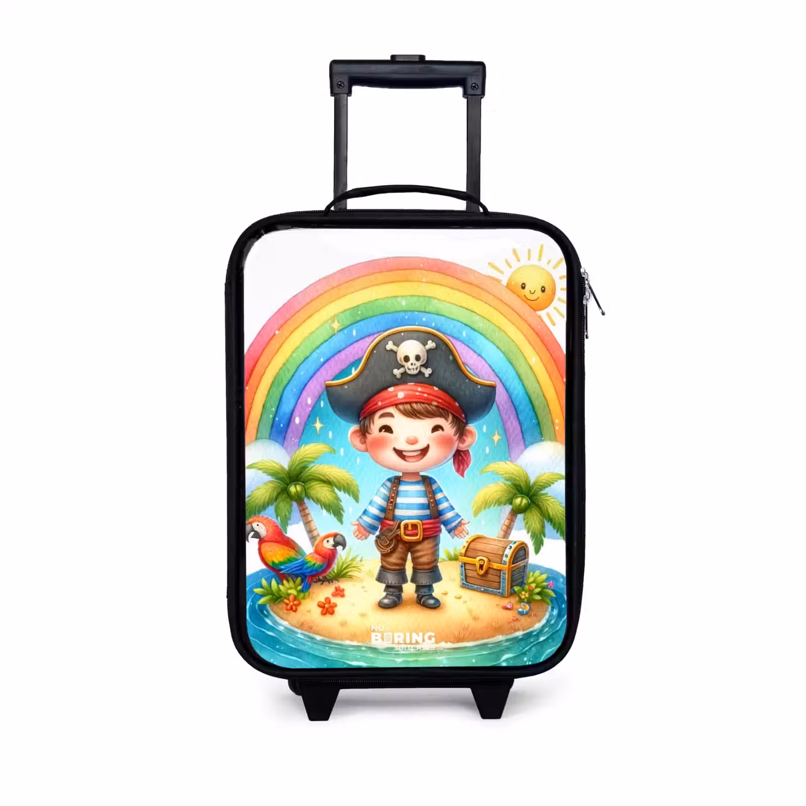 Children's suitcase - Pirate on an island with treasure — 1