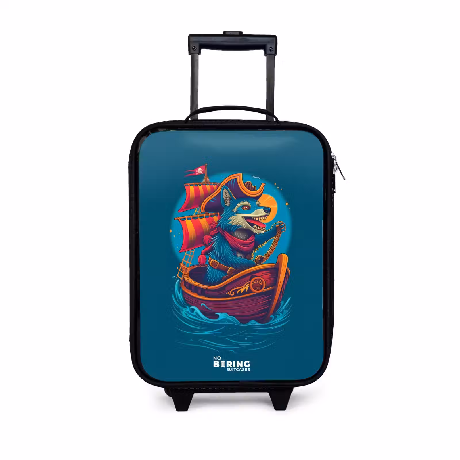 Children's suitcase - Pirate raccoon on a boat — 1