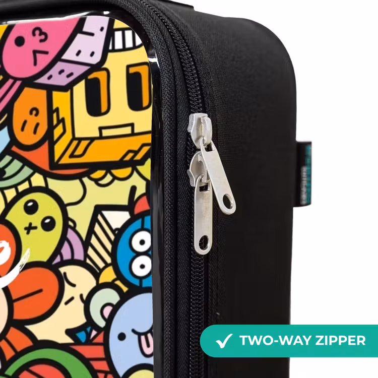 Children's suitcase - Fantasy animals that laugh and are colorful — 5